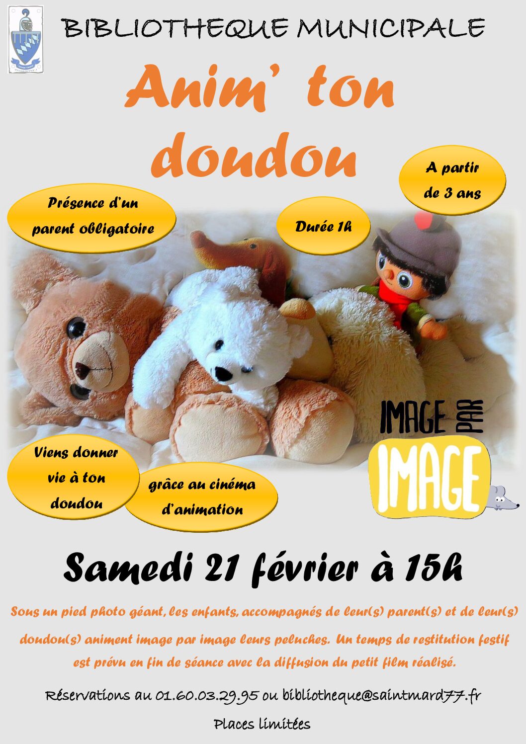 Atelier Anim’ ton doudou