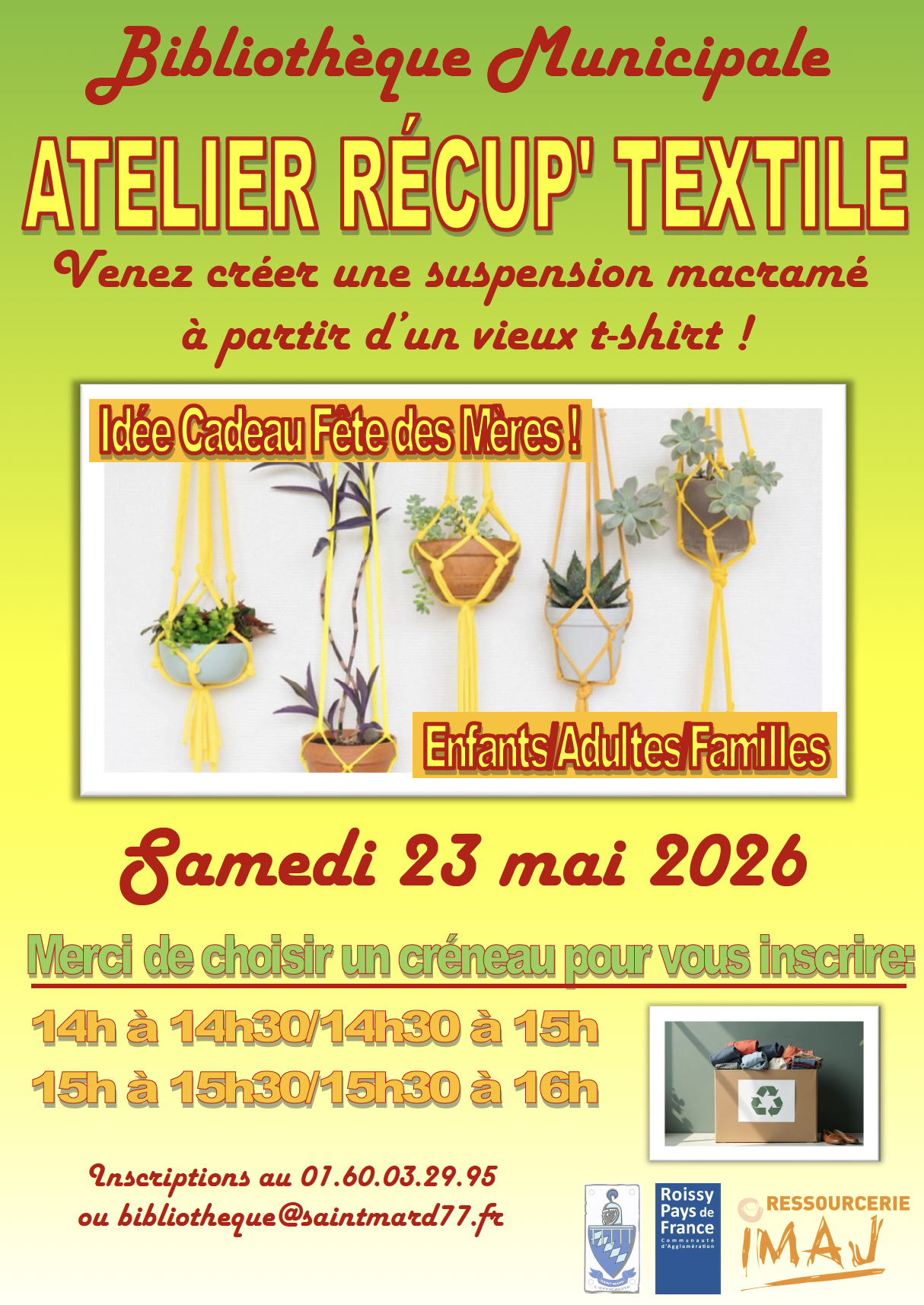 Bibliothèque - Atelier Récup'Textile